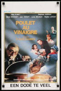 2p803 POULET AU VINAIGRE Belgian '85 Claude Chabrol's crime mystery melodrama, Jean poiret!
