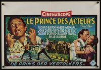 2p804 PRINCE OF PLAYERS Belgian '55 Richard Burton as Edwin Booth, greatest stage actor ever!