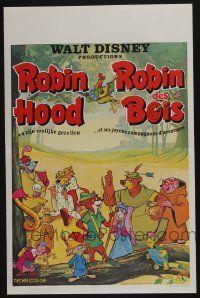 2p810 ROBIN HOOD Belgian '73 Walt Disney's cartoon version, the way it REALLY happened!