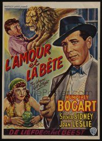 2p840 WAGONS ROLL AT NIGHT Belgian '55 Humphrey Bogart, Joan Leslie, Eddie Albert, Sylvia Sidney