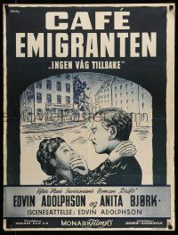 2p191 NO ROAD BACK Danish '48 Ingen vag tillbaka, Edvin Adolphson acts & directs, Parding art!