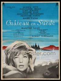 2p143 NUTTY, NAUGHTY CHATEAU French 24x32 '63 Roger Vadim's Chateau en Suede, sexy Monica Vitti!