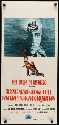 2p246 BLUE Italian locandina '68 Terence Stamp, Joanna Pettet, English western!