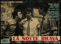 2p233 ON ANY STREET Italian photobusta '59 La notte brava, Mauro Bolognini, Italian teen sex!