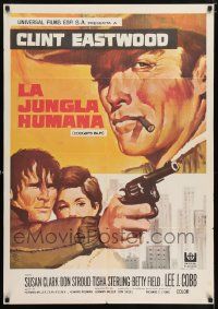 2p028 COOGAN'S BLUFF Spanish '70 MCP art of Eastwood in New York City, directed by Don Siegel!