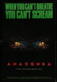 2r053 ANACONDA 1sh '97 Jon Voight, Jennifer Lopez, Ice Cube, giant snakes!