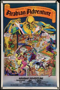 2r060 ARABIAN ADVENTURE 1sh '79 Christopher Lee, great comic book artwork by Alex Saviuk!