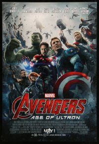 2r075 AVENGERS: AGE OF ULTRON advance DS 1sh '15 Marvel Comics, Scarlett Johansson, Assemble!