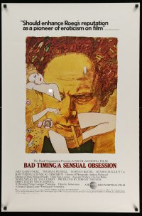 2r078 BAD TIMING int'l 1sh '80 Nicholas Roeg, A Sensual Obsession, Art Garfunkel & Theresa Russell!