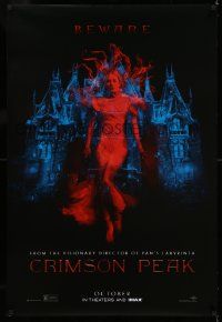2r166 CRIMSON PEAK teaser DS 1sh '15 Guillermo del Toro horror, cool ghostly Mia Wasikowska