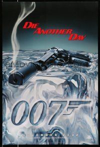 2r196 DIE ANOTHER DAY teaser 1sh '02 Pierce Brosnan as James Bond, cool image of gun melting ice!