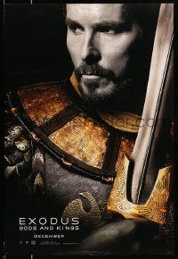 2r230 EXODUS: GODS & KINGS style B teaser DS 1sh '14 close-up of Christian Bale as Moses!
