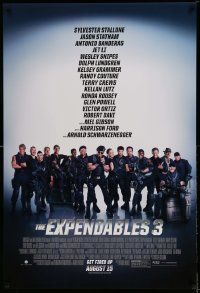 2r237 EXPENDABLES 3 advance 1sh '14 Sylvester Stallone, Mel Gibson, Jet Li & all-star cast!