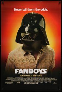 2r241 FANBOYS DS 1sh '09 wacky 40 Year Old Virgin spoof image w/ Darth Vader helmet!