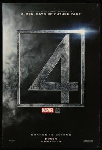 2r245 FANTASTIC FOUR style A teaser DS 1sh '15 Marvel, Miles Teller, Kate Mara, change is coming!