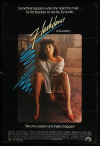 2r259 FLASHDANCE 1sh '83 sexy dancer Jennifer Beals, take your passion and make it happen!
