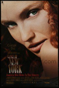 2r280 GANGS OF NEW YORK advance DS 1sh '02 Martin Scorsese, close-up of sexy Cameron Diaz!