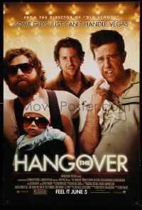 2r310 HANGOVER advance DS 1sh '09 Bradley Cooper, Ed Helms, Zach Galifianakis!