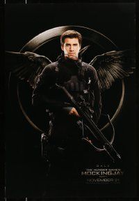 2r370 HUNGER GAMES: MOCKINGJAY - PART 1 teaser DS 1sh '14 image of Liam Hemsworth as Gale!