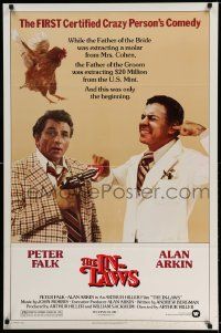 2r405 IN-LAWS 1sh '79 classic Peter Falk & Alan Arkin screwball comedy!