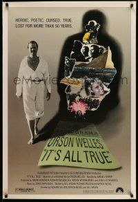 2r419 IT'S ALL TRUE 1sh '93 unfinished Orson Welles work, lost for more than 50 years!