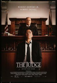 2r433 JUDGE advance DS 1sh '14 great image of lawyer Robert Downey Jr. and Robert Duvall!