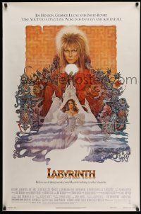 2r449 LABYRINTH 1sh '86 Jim Henson, art of David Bowie & Jennifer Connelly by Ted CoConis!