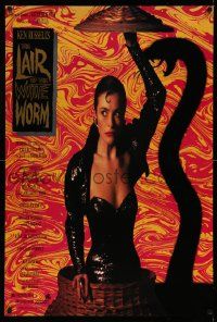 2r451 LAIR OF THE WHITE WORM 1sh '88 Ken Russell, image of sexy Amanda Donohoe with snake shadow!