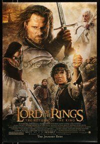 2r478 LORD OF THE RINGS: THE RETURN OF THE KING advance DS 1sh '03 Jackson, cast montage!
