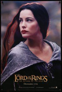 2r482 LORD OF THE RINGS: THE RETURN OF THE KING teaser DS 1sh '03 sexy Liv Tyler as Arwen!