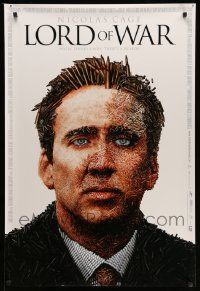 2r486 LORD OF WAR DS 1sh '05 wild bullet mosaic of arms dealer Nicolas Cage!