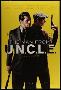2r505 MAN FROM U.N.C.L.E. teaser DS 1sh '15 Guy Ritchie, Henry Cavill and Armie Hammer!