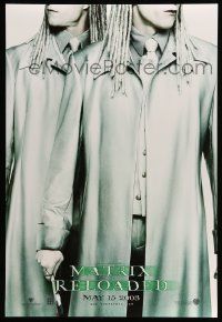 2r515 MATRIX RELOADED 2003 teaser DS 1sh '03 cool image of Neil and Adrian Rayment as the Twins!