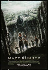 2r525 MAZE RUNNER style B advance DS 1sh '14 Dylan O'Brien, Poulter, Brodie-Sangster!