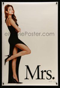 2r551 MR. & MRS. SMITH style B teaser DS 1sh '05 full-length super sexy Angelina Jolie!
