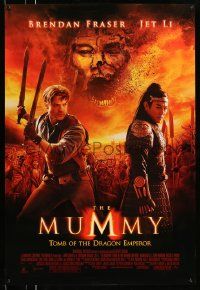 2r555 MUMMY: TOMB OF THE DRAGON EMPEROR DS 1sh '08 Brendan Fraser and Jet Li, cool image!