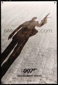 2r624 QUANTUM OF SOLACE teaser DS 1sh '08 Daniel Craig as James Bond, cool shadow image!