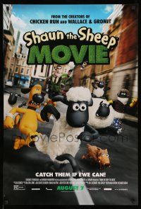 2r675 SHAUN THE SHEEP MOVIE advance DS 1sh '15 catch them if ewe can, wacky image!