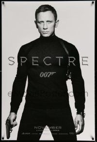 2r706 SPECTRE IMAX teaser DS 1sh '15 cool image of Daniel Craig as James Bond 007 with gun!