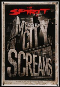 2r716 SPIRIT teaser DS 1sh '08 Frank Miller, Gabriel Macht, my city screams!