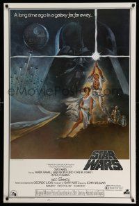 2r730 STAR WARS style A soundtrack 1sh '77 George Lucas classic epic, art by Tom Jung!