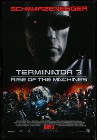 2r762 TERMINATOR 3 int'l advance DS 1sh '03 Arnold Schwarzenegger, image of many killer cyborgs!