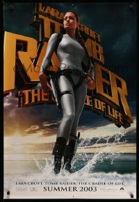 2r777 TOMB RAIDER THE CRADLE OF LIFE DS teaser 1sh '03 full-length image of sexy Angelina Jolie!