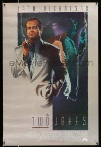 2r800 TWO JAKES int'l DS 1sh '90 cool full-length art of smoking Jack Nicholson by Rodriguez!