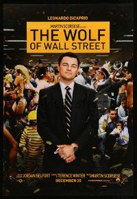 2r832 WOLF OF WALL STREET teaser DS 1sh '13 Martin Scorsese directed, Leonardo DiCaprio!