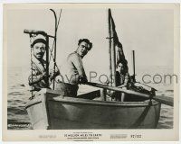 2s063 20 MILLION MILES TO EARTH 8x10.25 still '57 two men & boy on rowboat looking for monster!