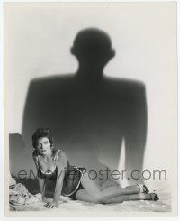 2s067 27th DAY 8.25x10 still '57 Valerie French w/menacing alien shadow looming over by Cronenweth!