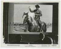 2s095 ARENA 3D 8x10.25 still '53 cool 3-D image of cowboy Gig Young throwing lasso at audience!