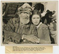 2s138 BIG TRAIL 8x10.25 still '30 great close up of Tully Marshall & Marguerite Churchill!