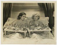 2s144 BLONDIE OF THE FOLLIES 8x10.25 still '32 c/u of Marion Davies & Billie Dove eating in bed!